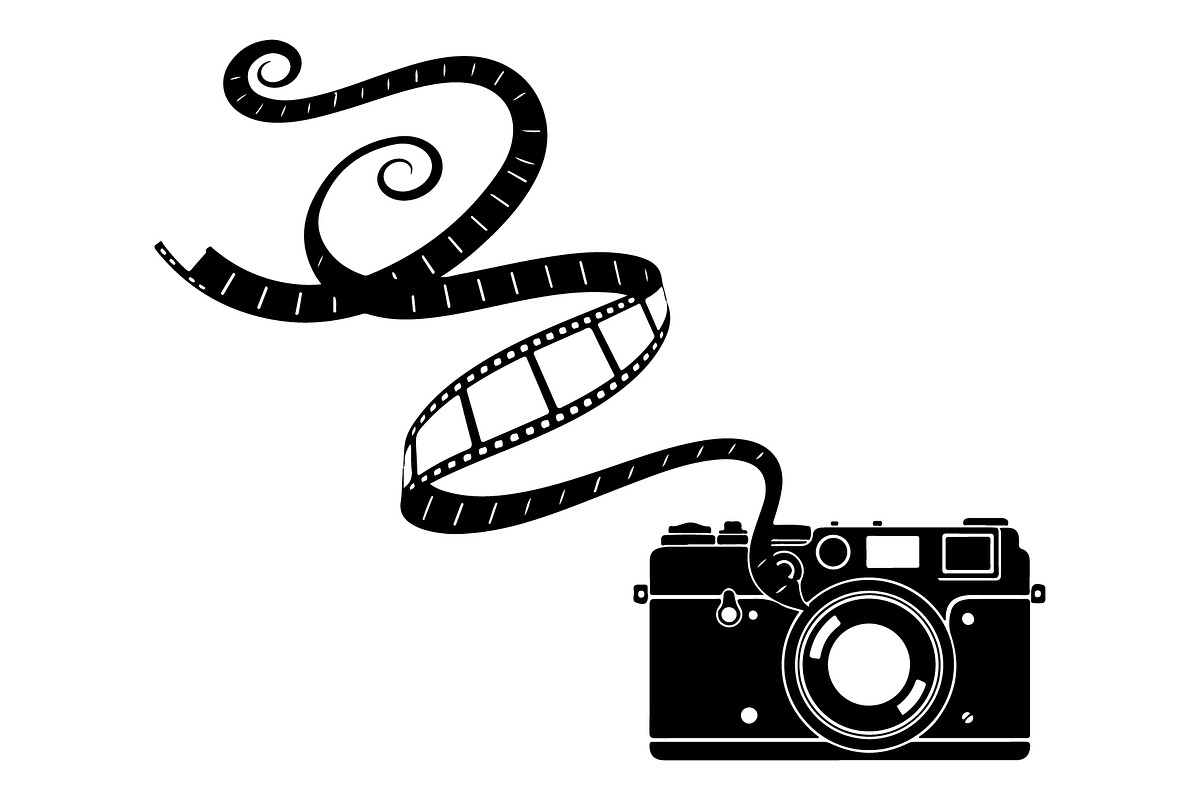 Vintage Camera Film Silhouette, an Object Illustration by yasushie (Photo 26 of 31)