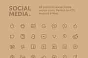 Premium Social Media Icons, an Icon by The Icons (Thumbnail 1 of 5)