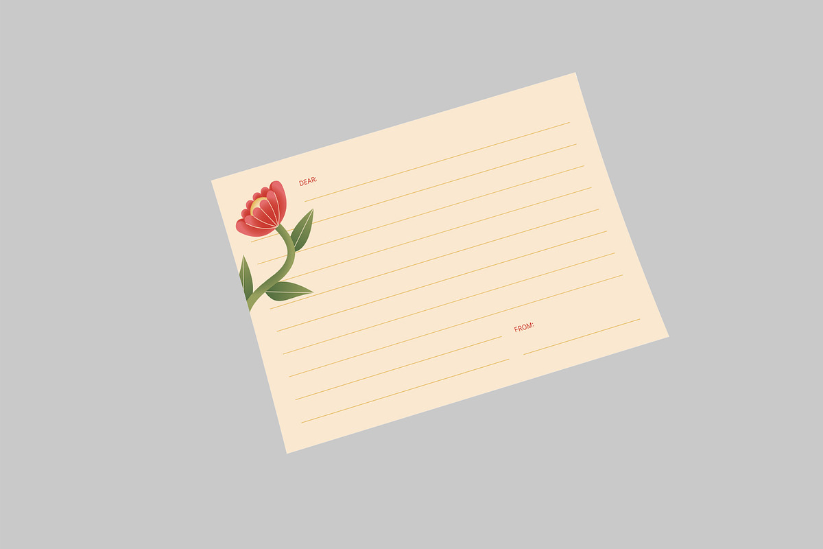 Floral Mothers Day Greeting Card, a Card Template by Neermana (Photo 3 of 4)