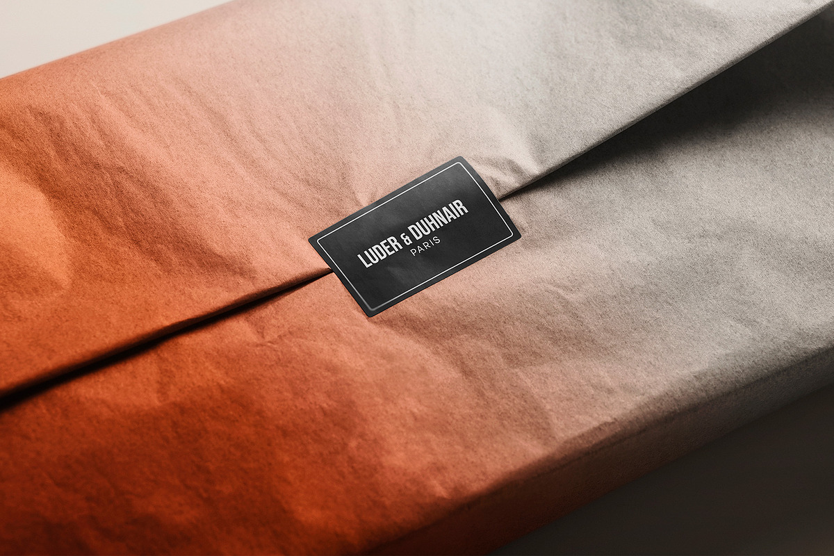Logo Mockup Label on Wrap Paper, a Product Mockup by Asylab (Photo 1 of 5)