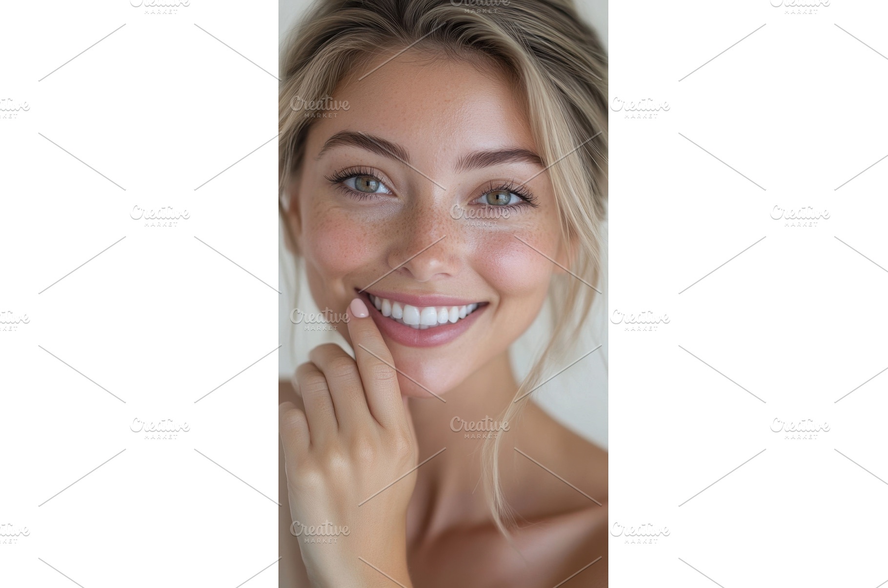 Beaming woman, natural beauty, a Beauty & Fashion Photo by Beautiful things
