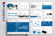 Project Proposal Template Landscape, a Brochure Template by DesignCrest (Thumbnail 1 of 13)