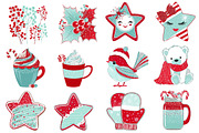 Cute Christmas Sublimation Clipart, an Illustration by Dream Creation (Thumbnail 3 of 7)