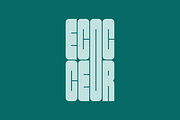 Ecocero - Modern Condensed Typeface, a Font by Letterna (Thumbnail 2 of 4)