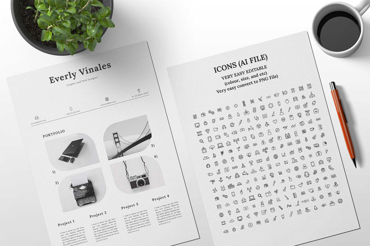 Resume Template, a Resume Template by Peunayah (Photo 3 of 3)