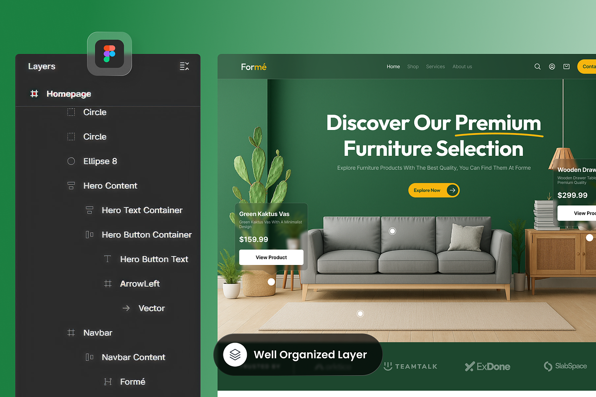 Forme - Furniture Landing Page preview 2