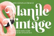 Manile Vintage Modern Bold Serif, a Serif Font by timelesstype.co (Thumbnail 1 of 20)