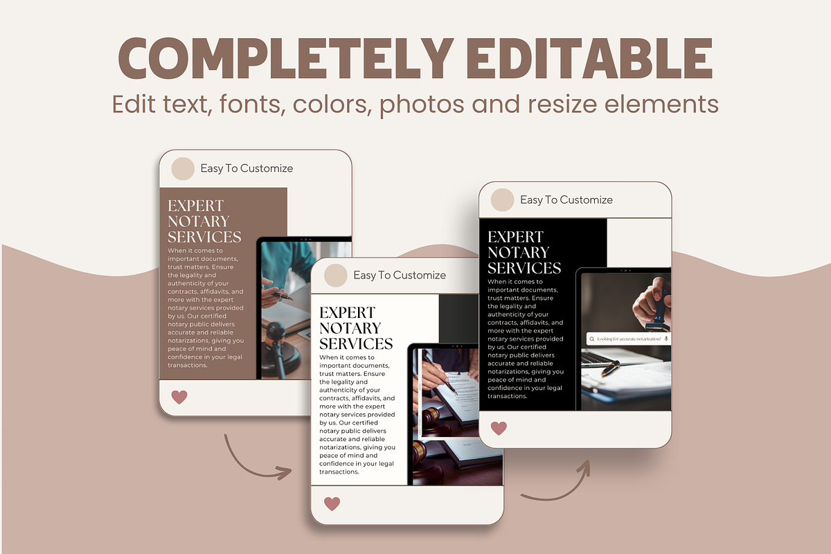 Notary Public Instagram Templates, a Social Media Template by EliteMatidi (Photo 3 of 8)