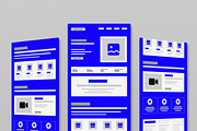 Modern Wireframe Template, a Wireframe Template by MightyDesign (Thumbnail 1 of 9)