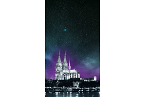 Cologne, Germany. Night View Of, an Architecture Photo by Our Amazing World