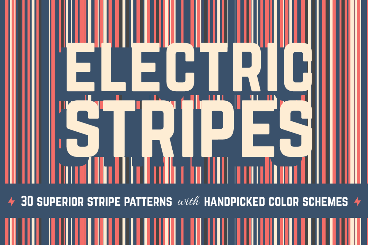 Electric Stripes Pattern, a Pattern Graphic by Projectile (Photo 1 of 6)