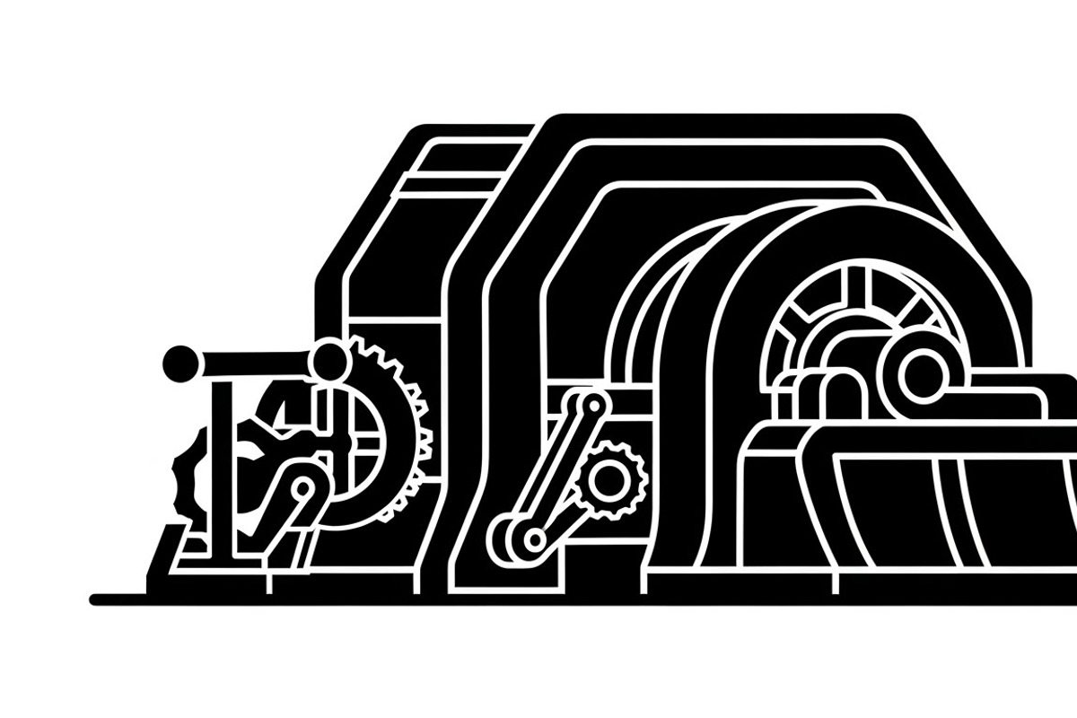 Bold industrial machine silhouette, an Illustration by Amazin_art (Photo 12 of 31)