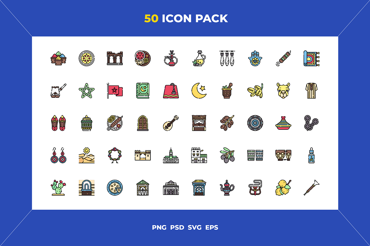 50 Morocco icons, an Icon by Wencory (Photo 1 of 2)