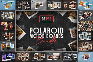 Polaroid Photo Mood Boards Bundle, a Design Template by Andrew Skoch Design