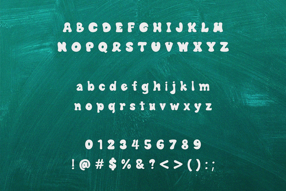 Balloon Display Font, a Handwritten Font by Ruddean2109 (Photo 2 of 10)