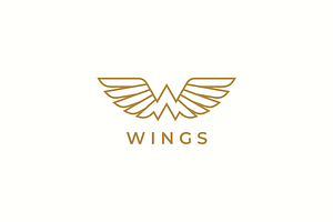 Wings Letter W Logo template, a Branding & Logo Template by yopie