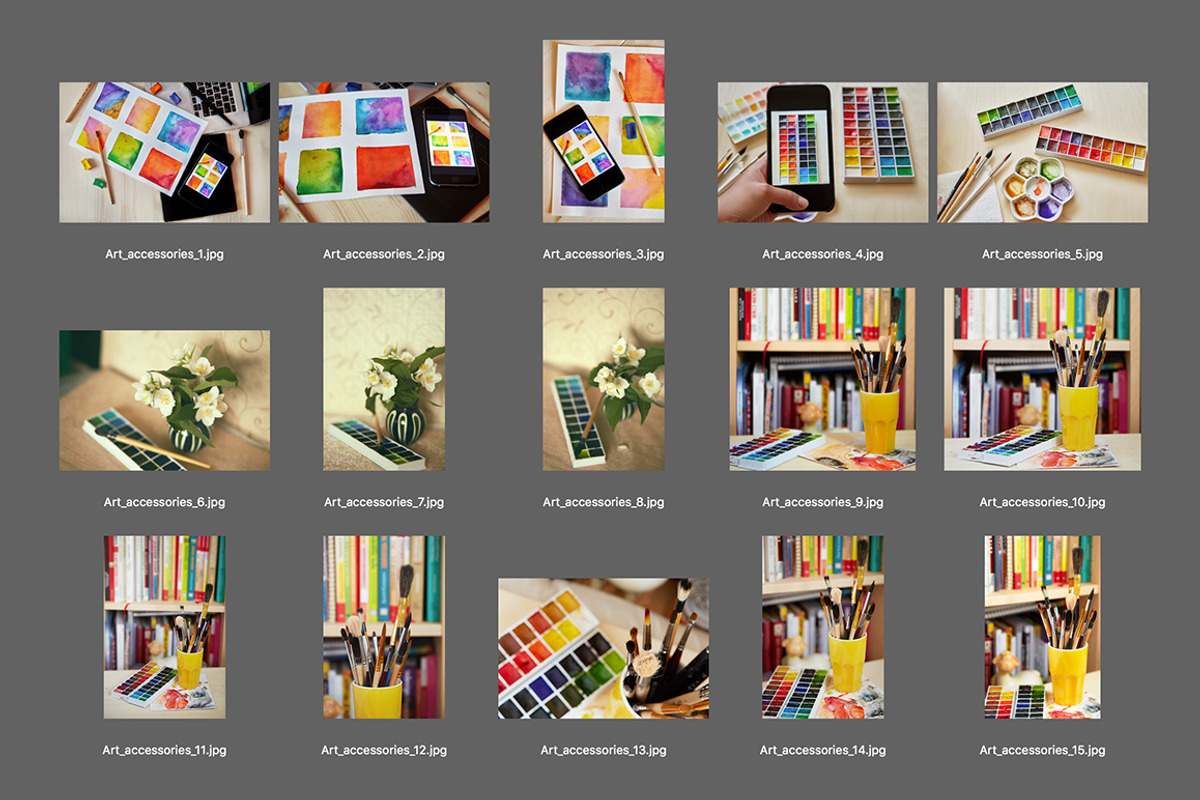Art Accessories Photo Bundle, a Print Template by ArtChamomile (Photo 5 of 6)