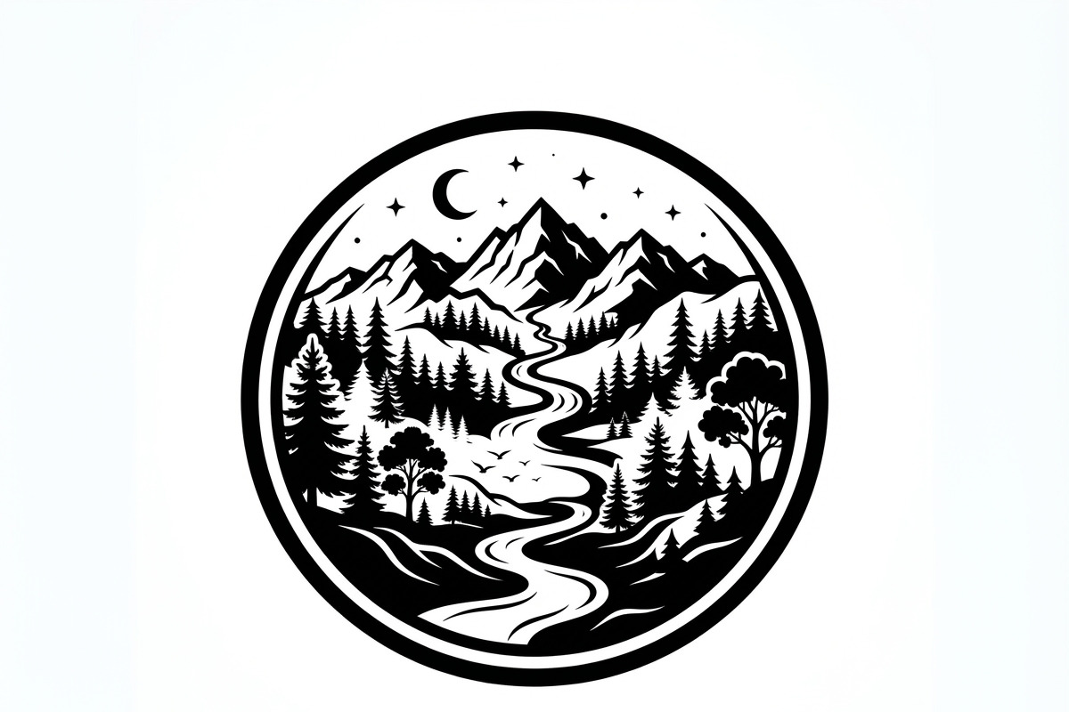60 Eco Globe Landscape Silhouette, a Technology Illustration by Amazin_art (Photo 9 of 29)