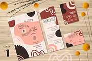 Abstract Wedding Invitation, an Invitation Template by Lyllopop (Thumbnail 3 of 4)