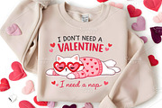 Anti Funny Valentine's Day Lazy Cat, an Illustration by Canvas Craft (Thumbnail 5 of 6)