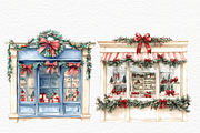 Christmas market storefront clipart, a Seasonal Illustration by Invite to Clipart (Thumbnail 3 of 8)