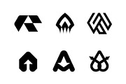 Letter A Logo Mark Bundle, a Branding & Logo Template by Motaleb Hossain (Thumbnail 2 of 2)