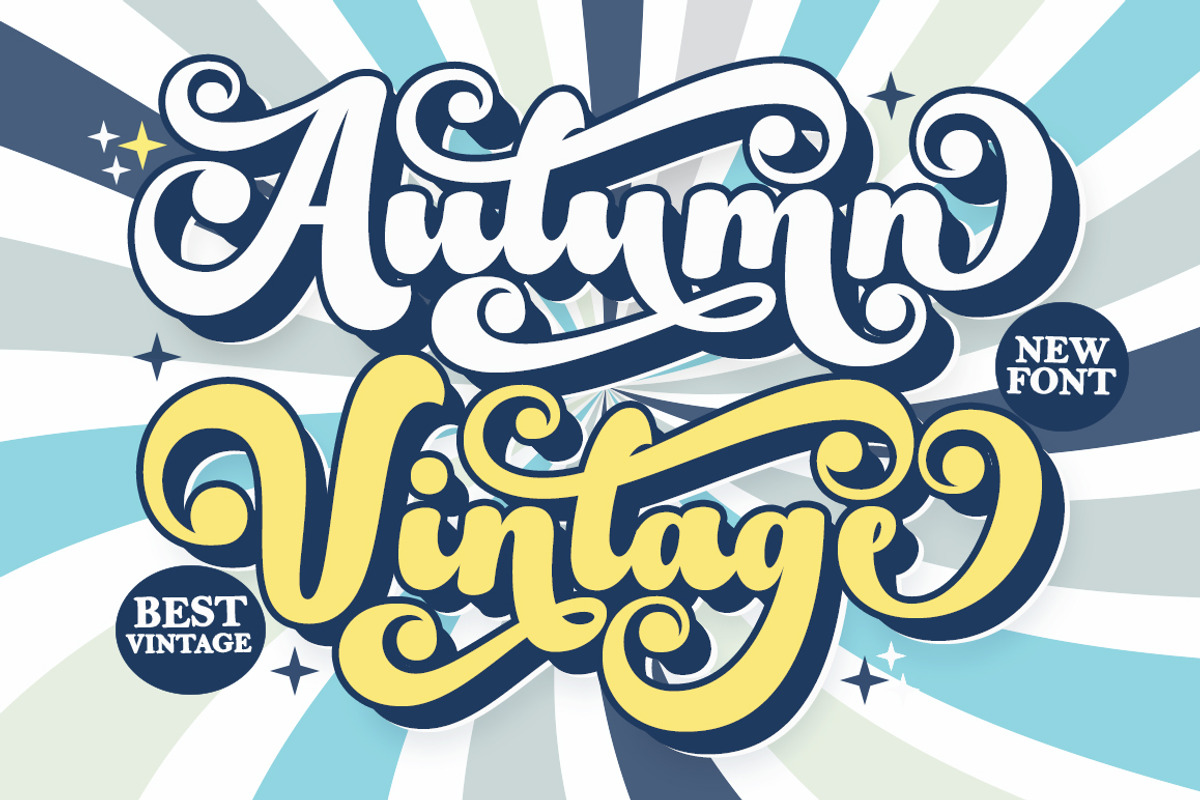 Autumn Vintage, a Script Font by IM Studio (Photo 1 of 8)