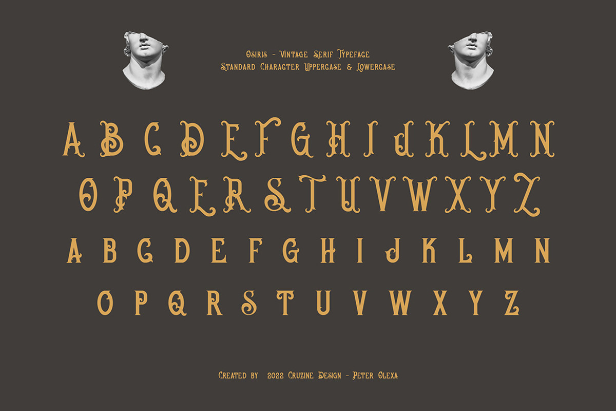 Osiris Vintage Font, a Serif Font by JumboDesign (Photo 4 of 5)