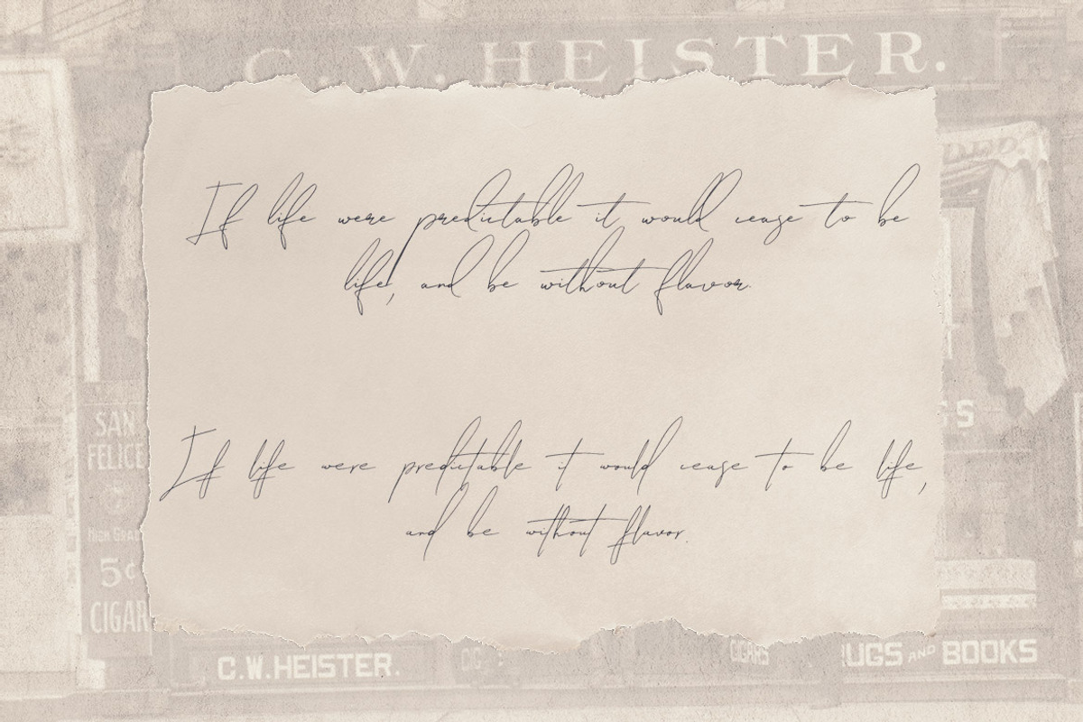 Relative Handwritten & SVG Font, a Script Font by Cruzine (Photo 8 of 12)