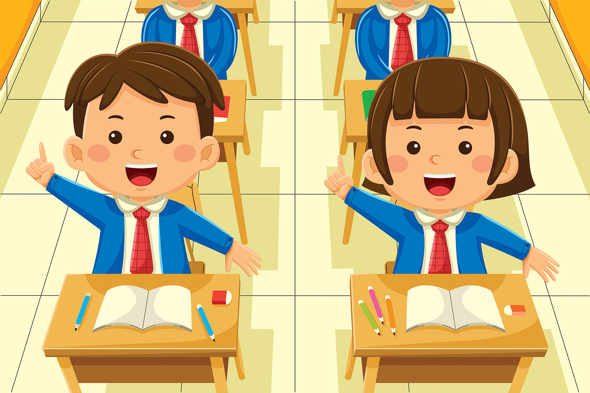 Back To School Cartoon Vector #05, an Education Illustration by MEDZ (Photo 3 of 3)