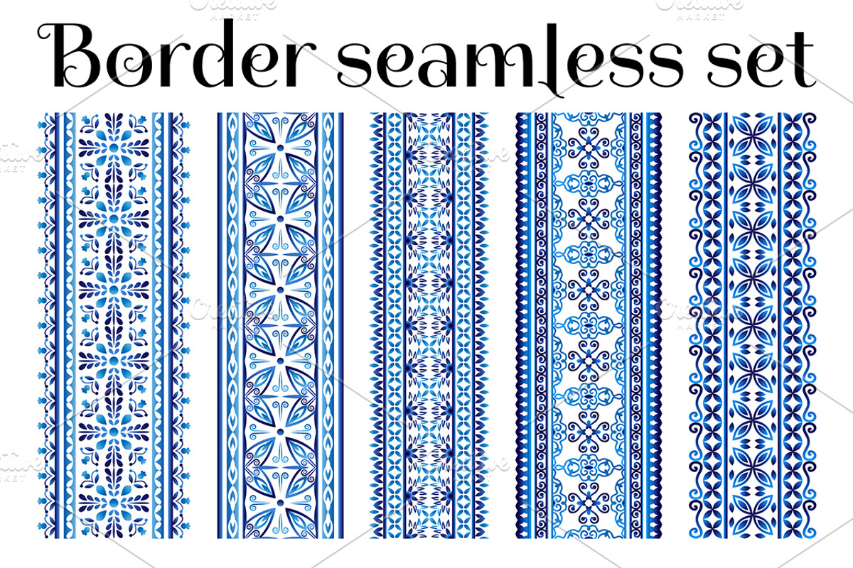 Border ornament decorative seamless, an Object Graphic by jelisua88 (Photo 1 of 6)