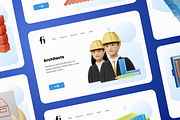 3D Architecture Icons Illustration, an Architecture 3D Model by Flat Icons (Thumbnail 3 of 8)