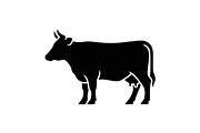 Farm Cow Silhouette Vector Bundle, an Illustration by Designs_River (Thumbnail 19 of 51)