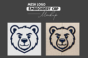 Mesh Logo Embroidery Cap Mockup, a Hat Mockup by studiogstock (Thumbnail 2 of 2)