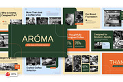 Aroma Coffeeshop Google Slides, a Presentation Template by Loin Studio (Thumbnail 1 of 4)