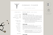 Nurse Resume Template CV, a Resume Template by PAPPERMINT RESUME STUDIO (Thumbnail 1 of 8)
