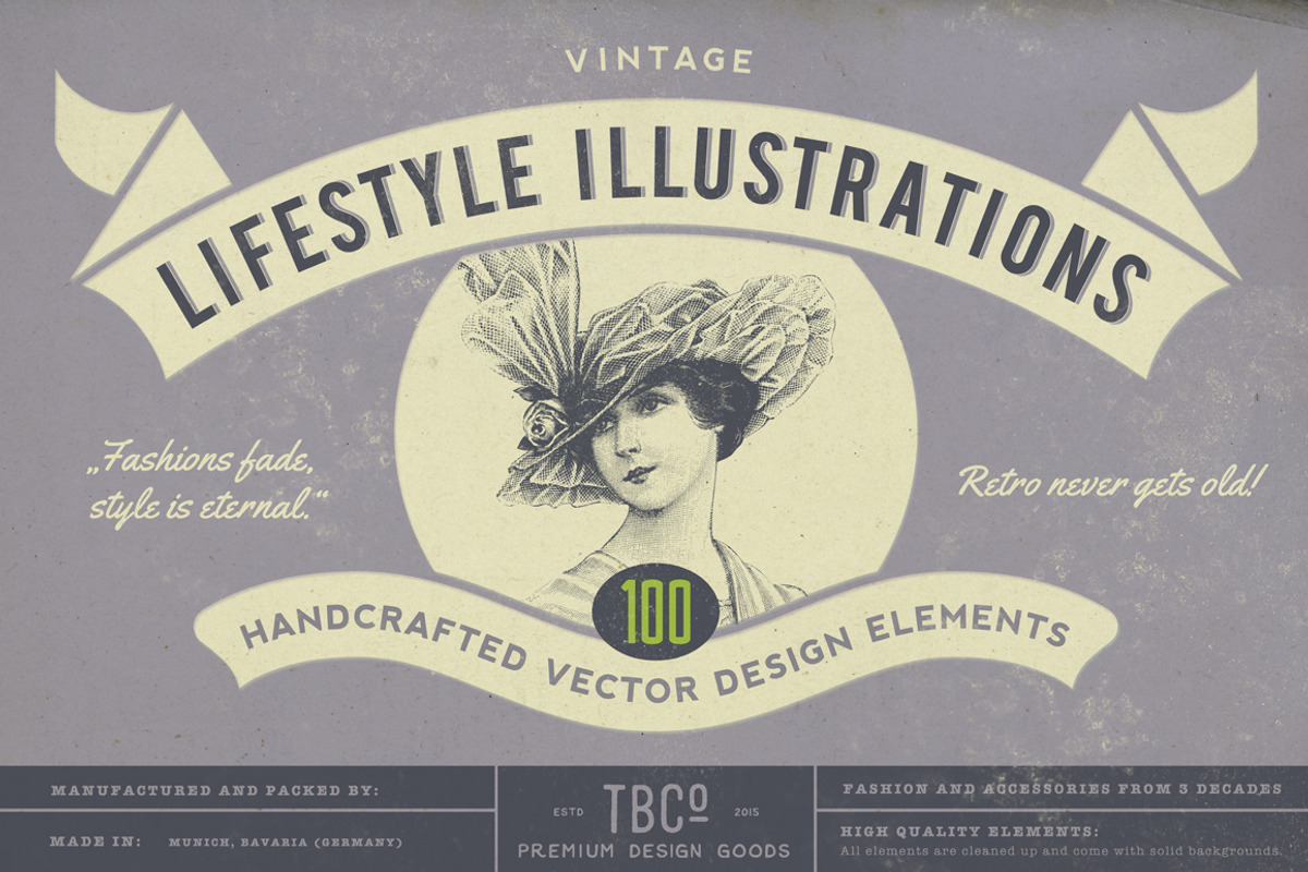 SALE! 100 Lifestyle Illustrations, an Education Illustration by Anja Kaiser (Photo 1 of 4)