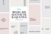 80 IG Aesthetic Stories and Posts, a Social Media Template by Studio K (Thumbnail 1 of 9)