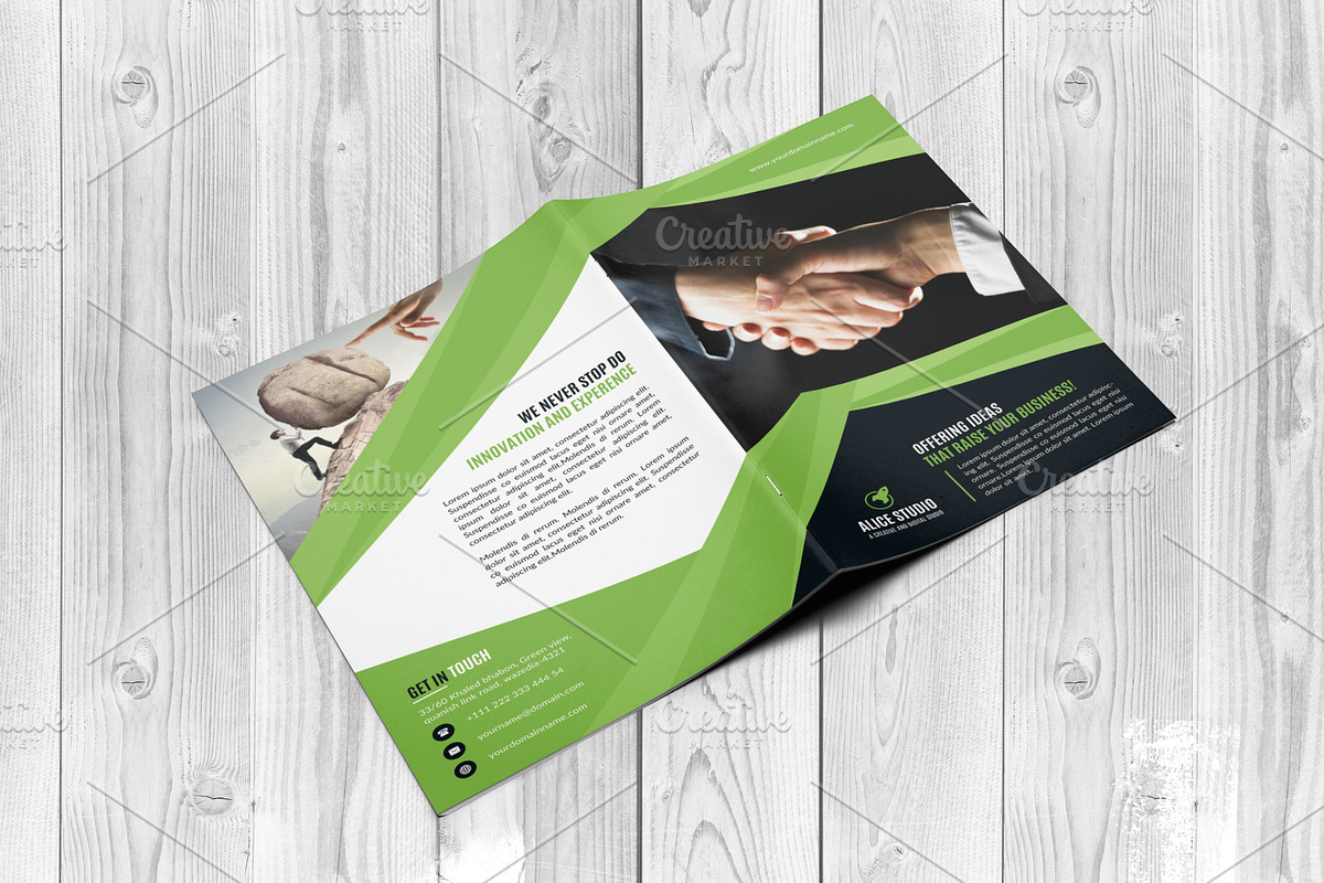 Corporate Bi-Fold Brochure Template, a Brochure Template by Alice_s (Photo 6 of 9)
