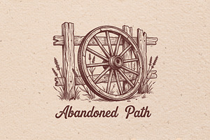 Abandoned path illustration, an Object Illustration by Vectorlina