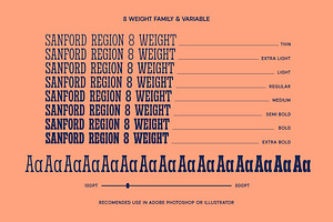 Sanford Region - Variable Font