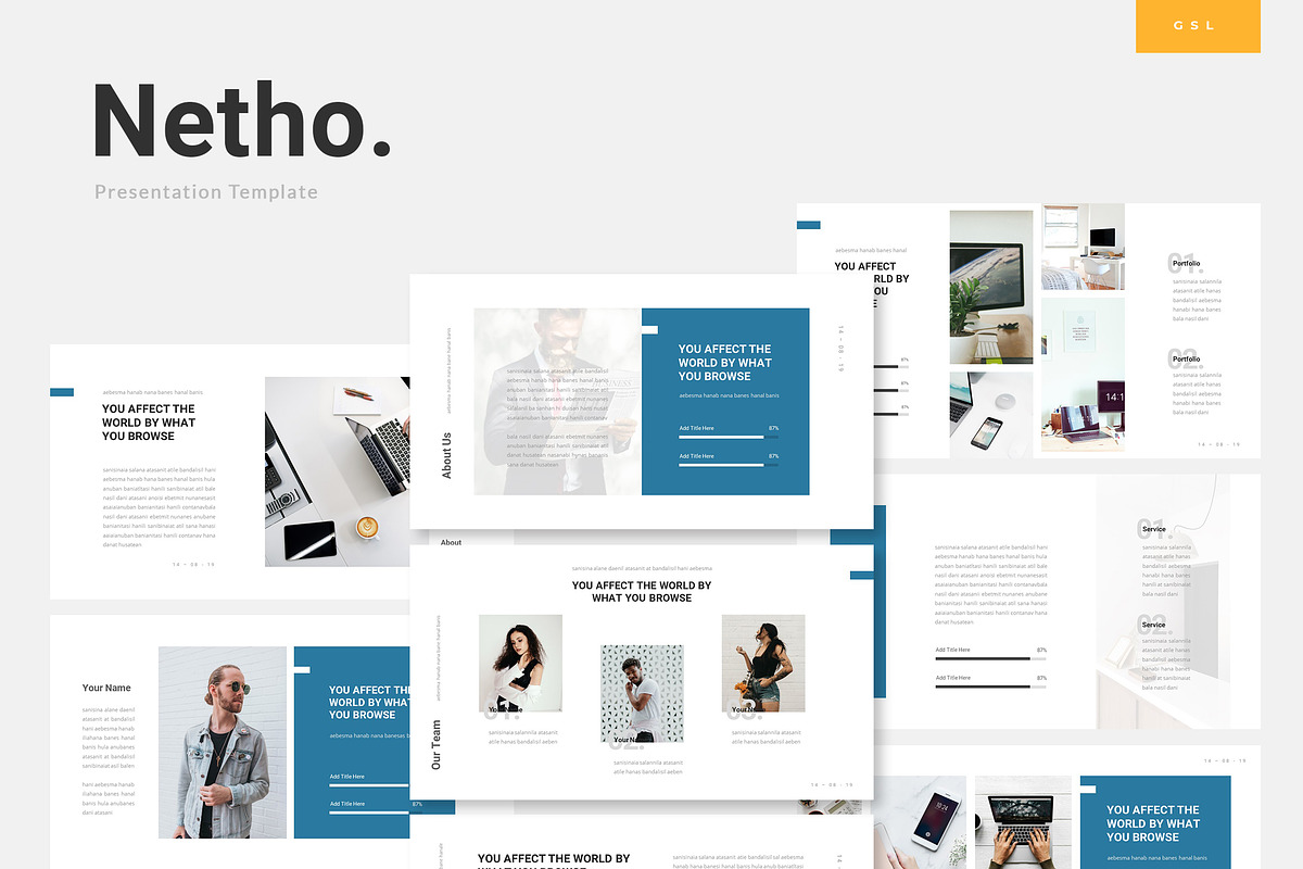 Netho - Networking Google Slide, a Presentation Template by naulicreative (Photo 1 of 4)