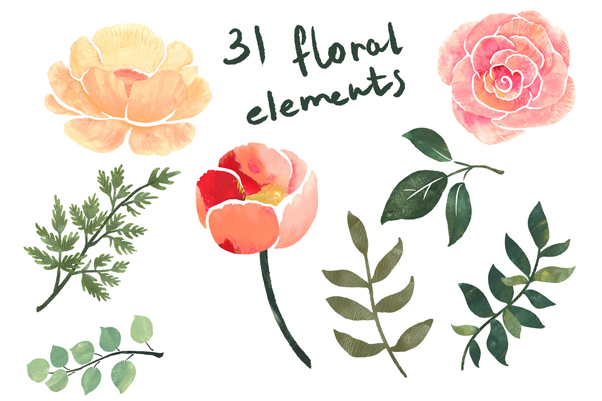 Monotype Flowers, a Decorative Illustration by AlenaO (Photo 2 of 10)