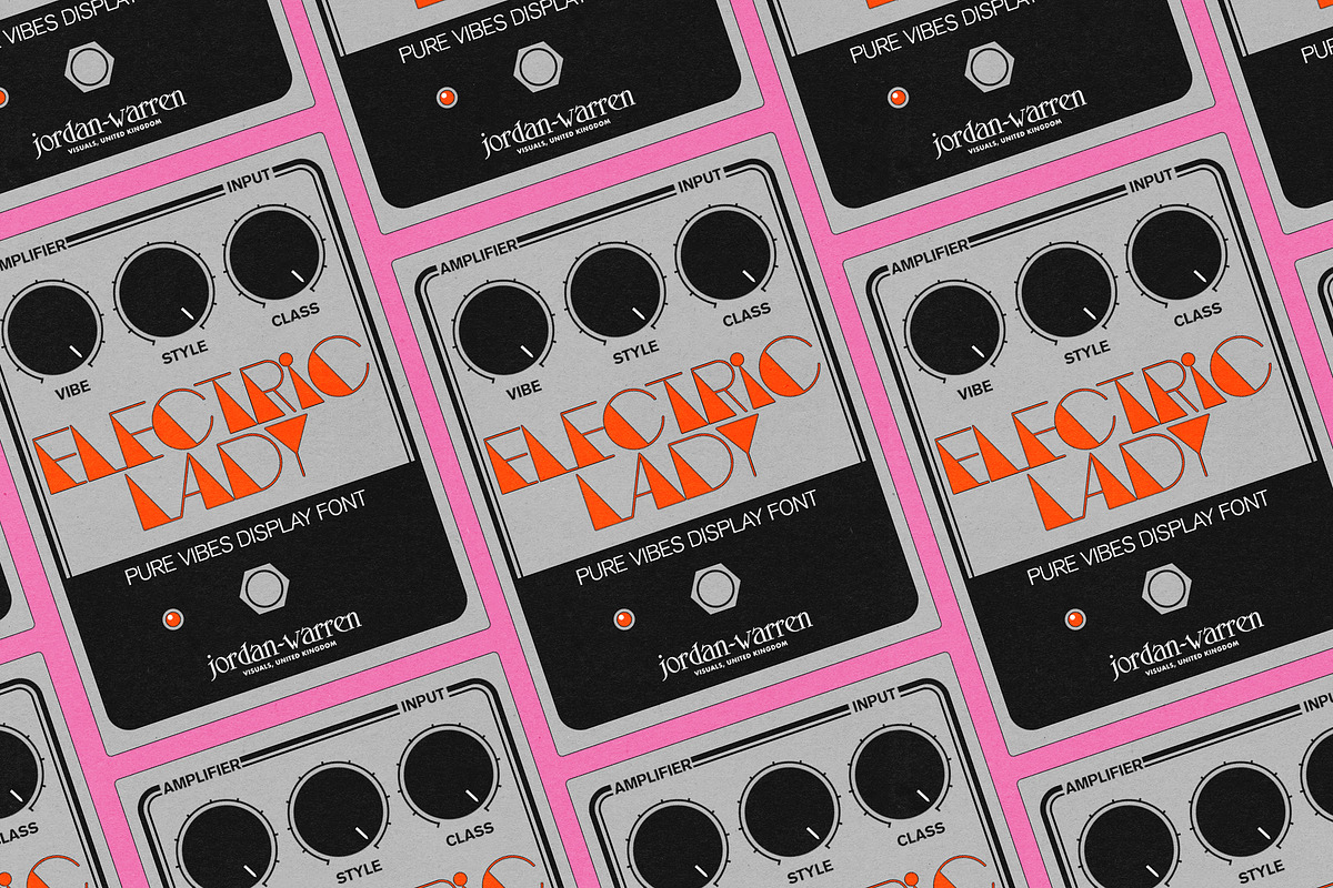 JWV - ELECTRIC LADY, a Sans Serif Font by Jordan Warren Visuals (Photo 4 of 9)