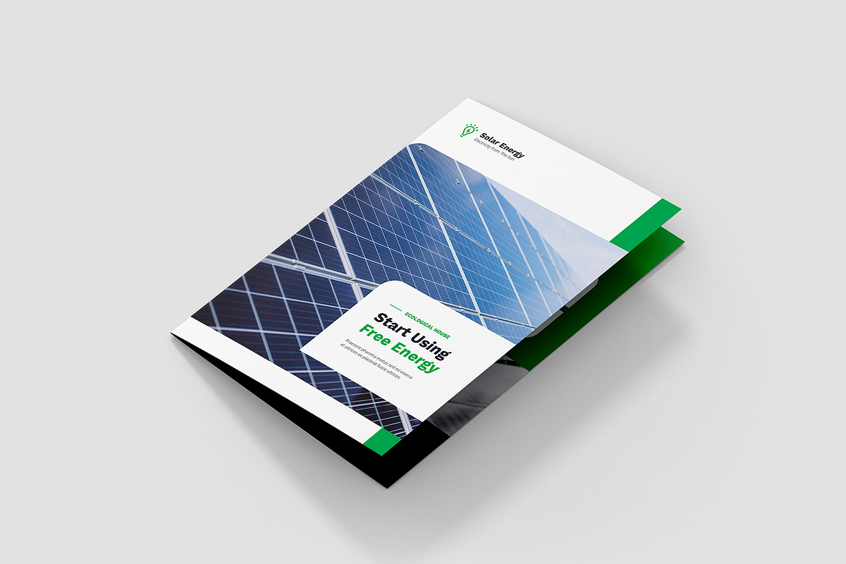 Solar Energy Brochure Bi-Fold Canva, a Brochure Template by artbart (Photo 2 of 8)