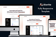 Aiwrite - Content Based AI Template, a HTML Template by TNCFlow (Thumbnail 2 of 5)