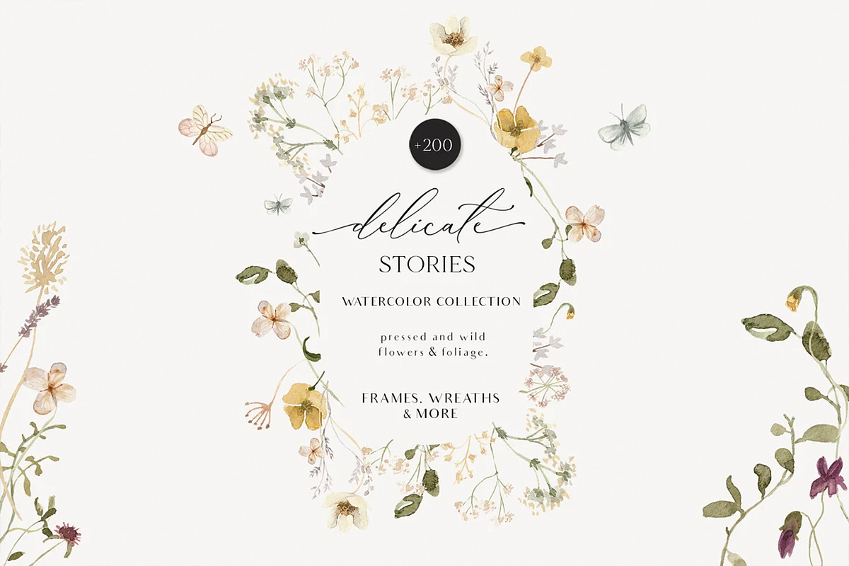 Wildflowers & Animals GRAPHIC BUNDLE, a Decorative Illustration by Grace Noboa Illustrations (Photo 8 of 8)