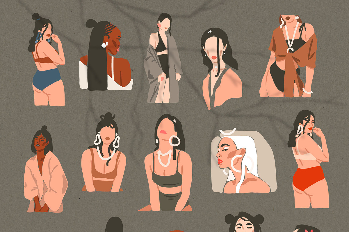 Abstract feminine portrait creator, a Person Illustration by Anastasy_helter (Photo 6 of 10)