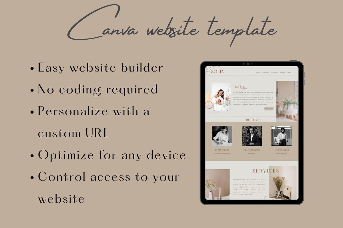 Interior Design Website Template, a Websites & App Template by Prodesign (Photo 4 of 5)