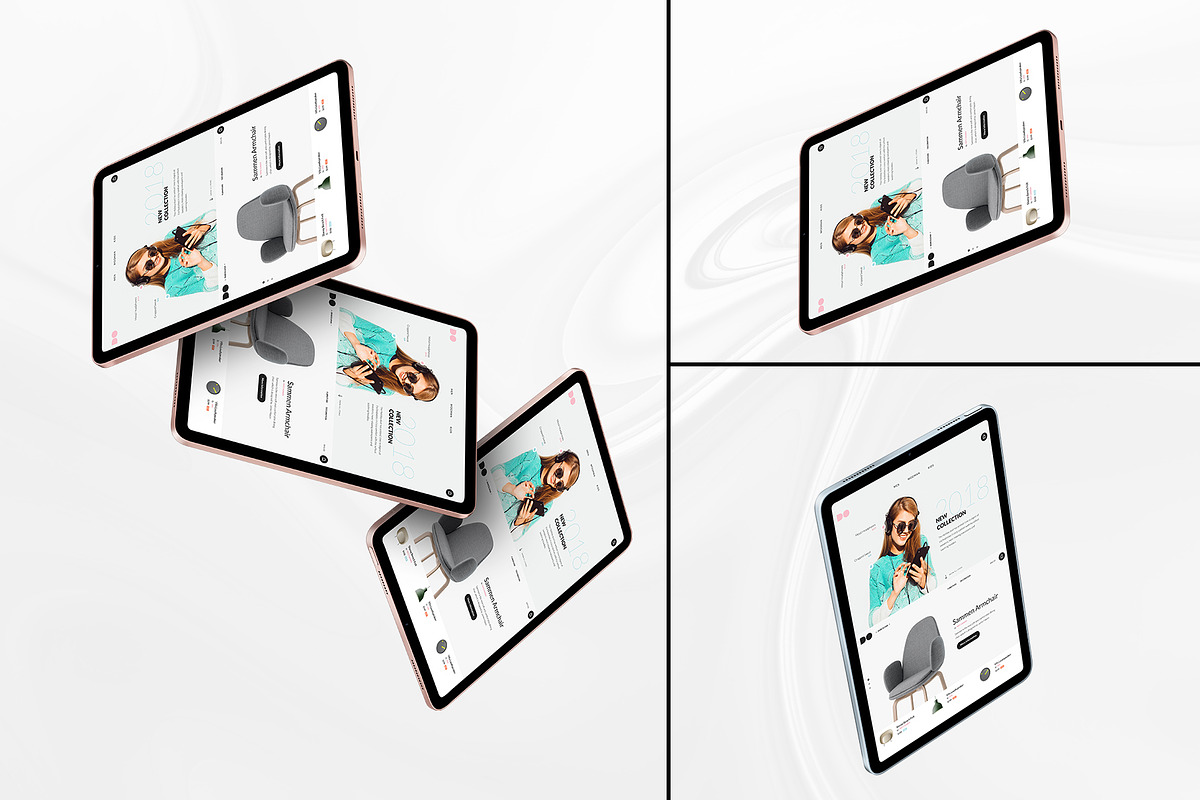 All New iPad Air Mockups, an iPad Mockup by ydlabs (Photo 5 of 9)